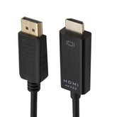 4K x 2K DP to HDMI Converter Cable, Cable Length: 1.8m, 4K x 2K DP to HDMI Black, 4K x 2K DP to HDMI White